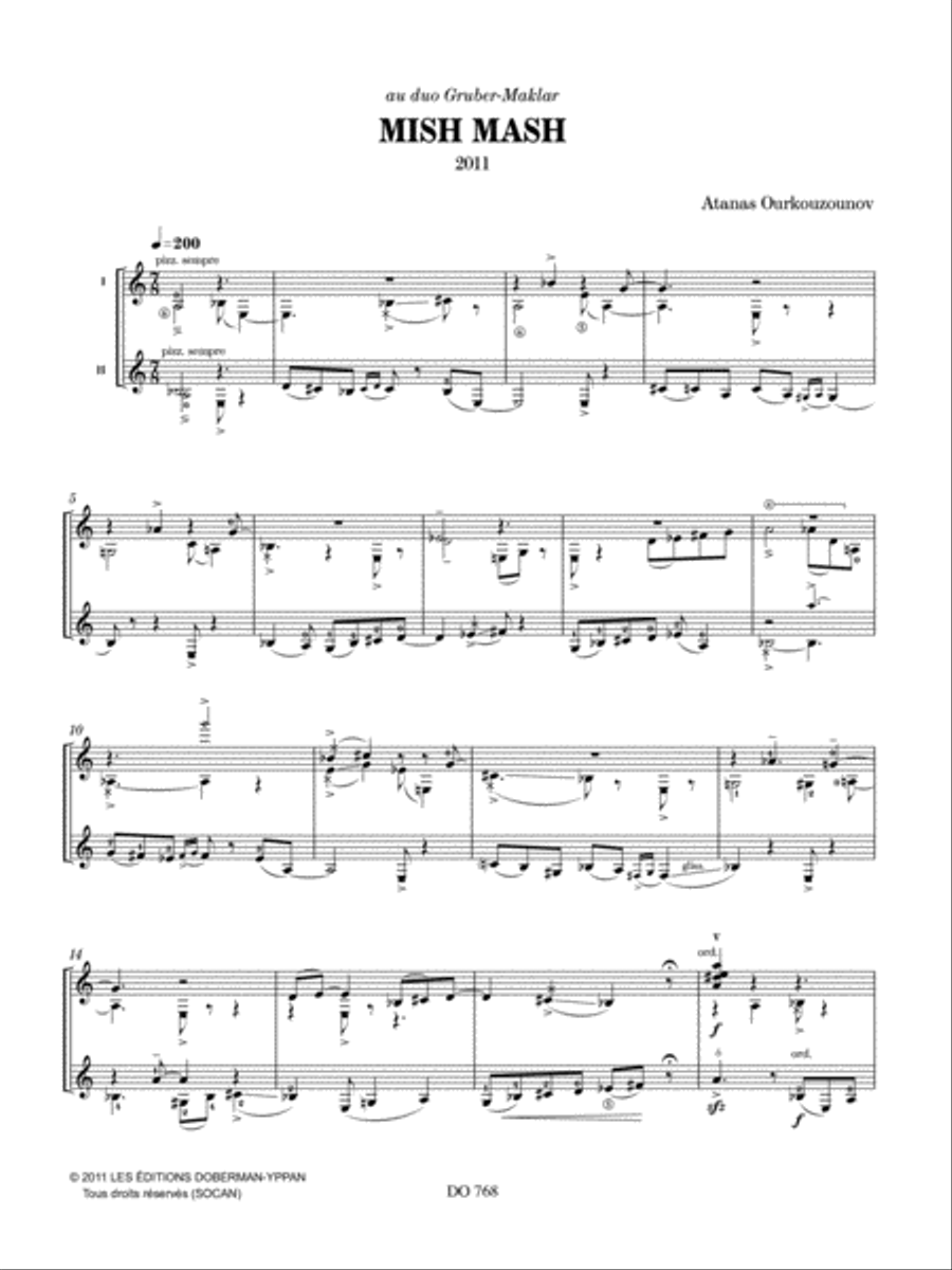 Mish Mash Classical Guitar scores gallery preview page 3