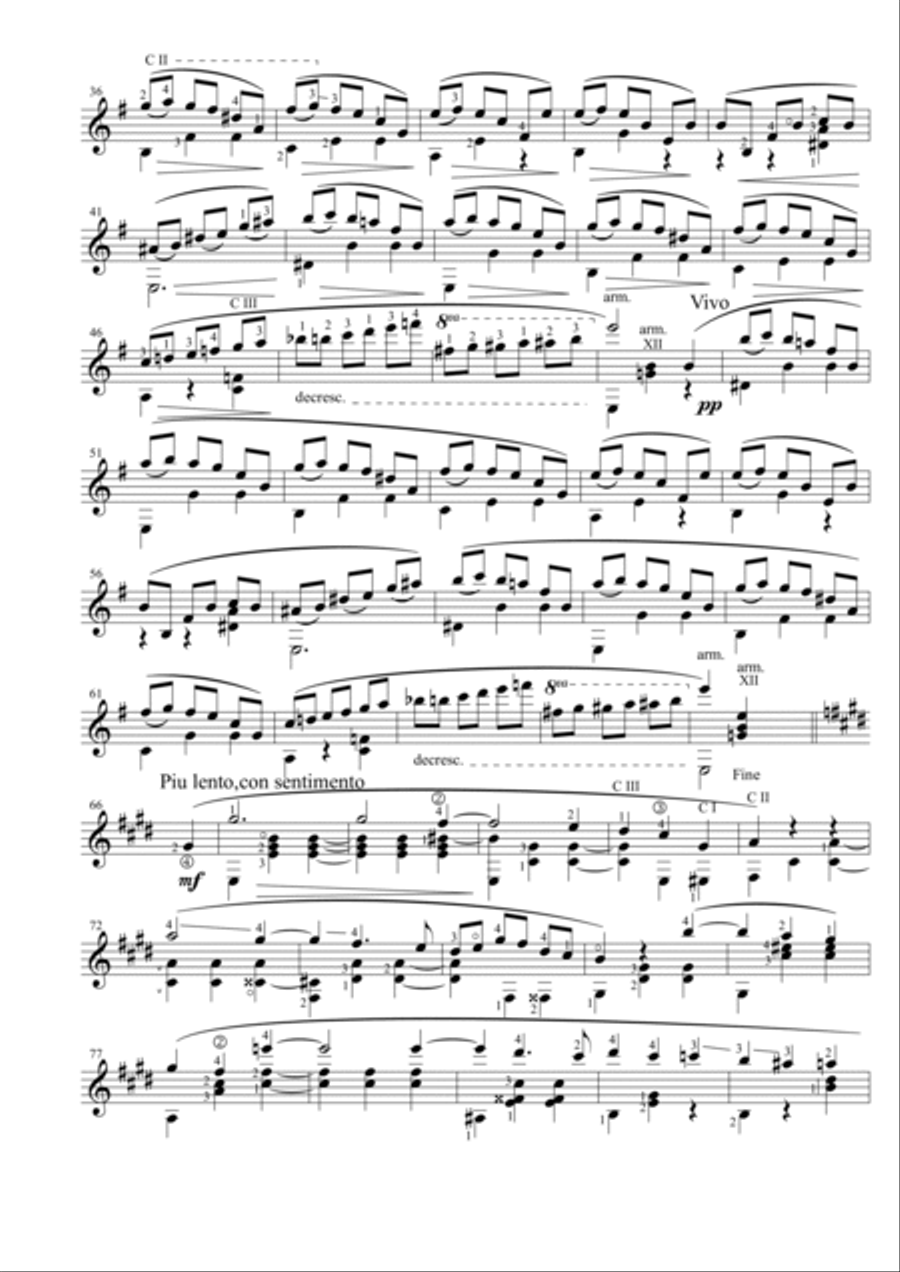 Valse Op.64 No.2 Acoustic Guitar scores gallery preview page 2