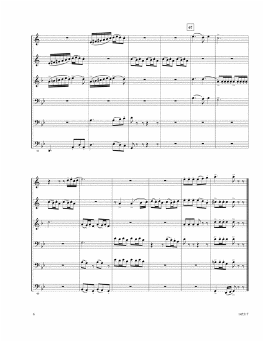 Carol Of The Bells Brass Quintet scores gallery preview page 6