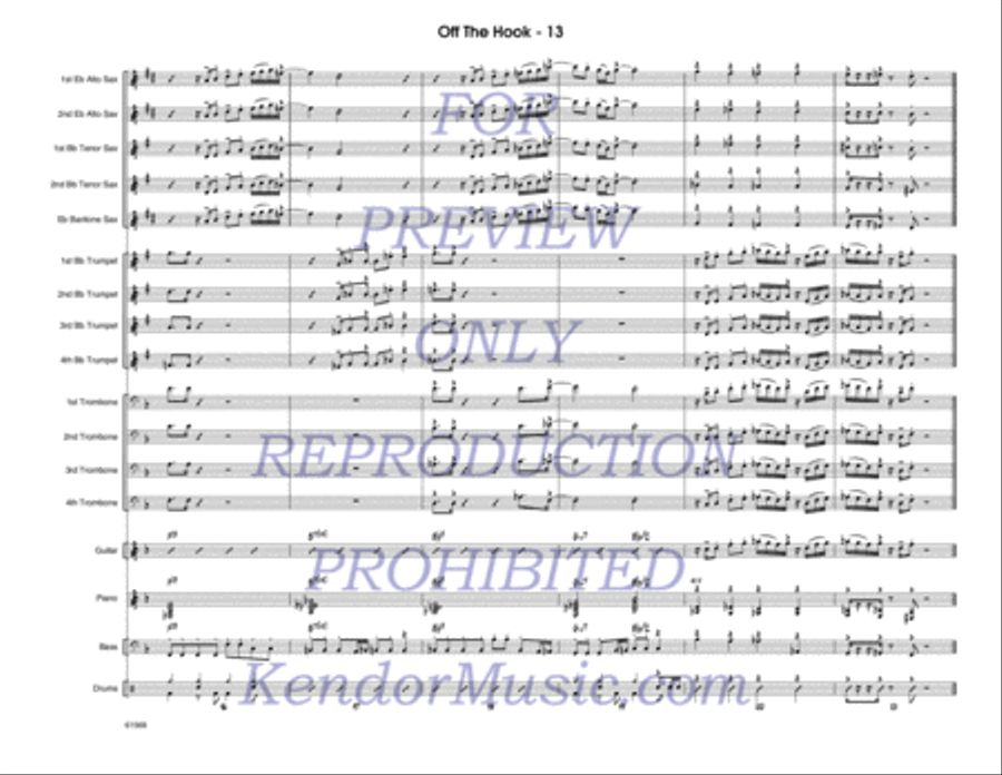 Off The Hook Jazz Ensemble scores gallery preview page 14
