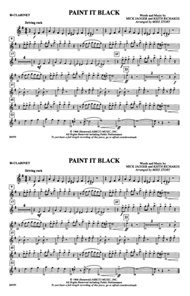 Book cover for Paint It Black: 1st B-flat Clarinet