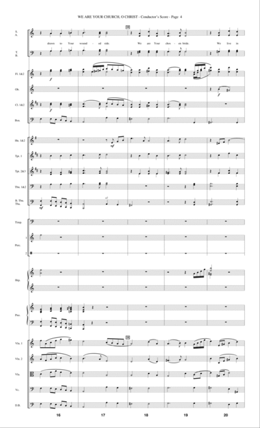 We Are Your Church, O Christ - Score Choir scores gallery preview page 4
