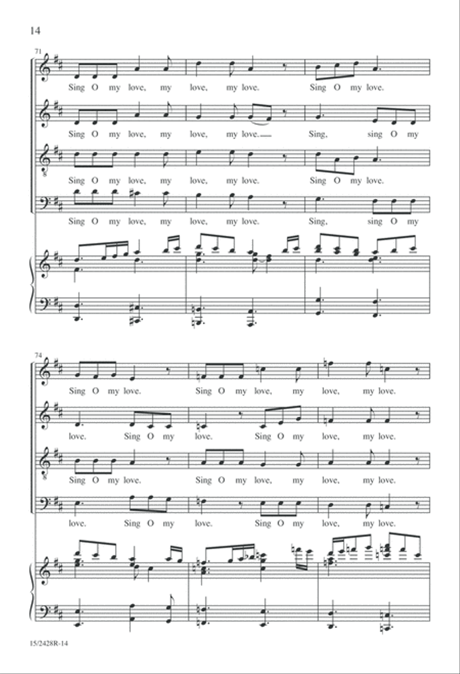 My Dancing Day My Dancing Day 4-Part scores gallery preview page 15