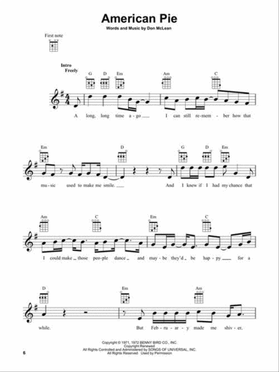 First 50 Songs You Should Strum on Ukulele Ukulele scores gallery preview page 5