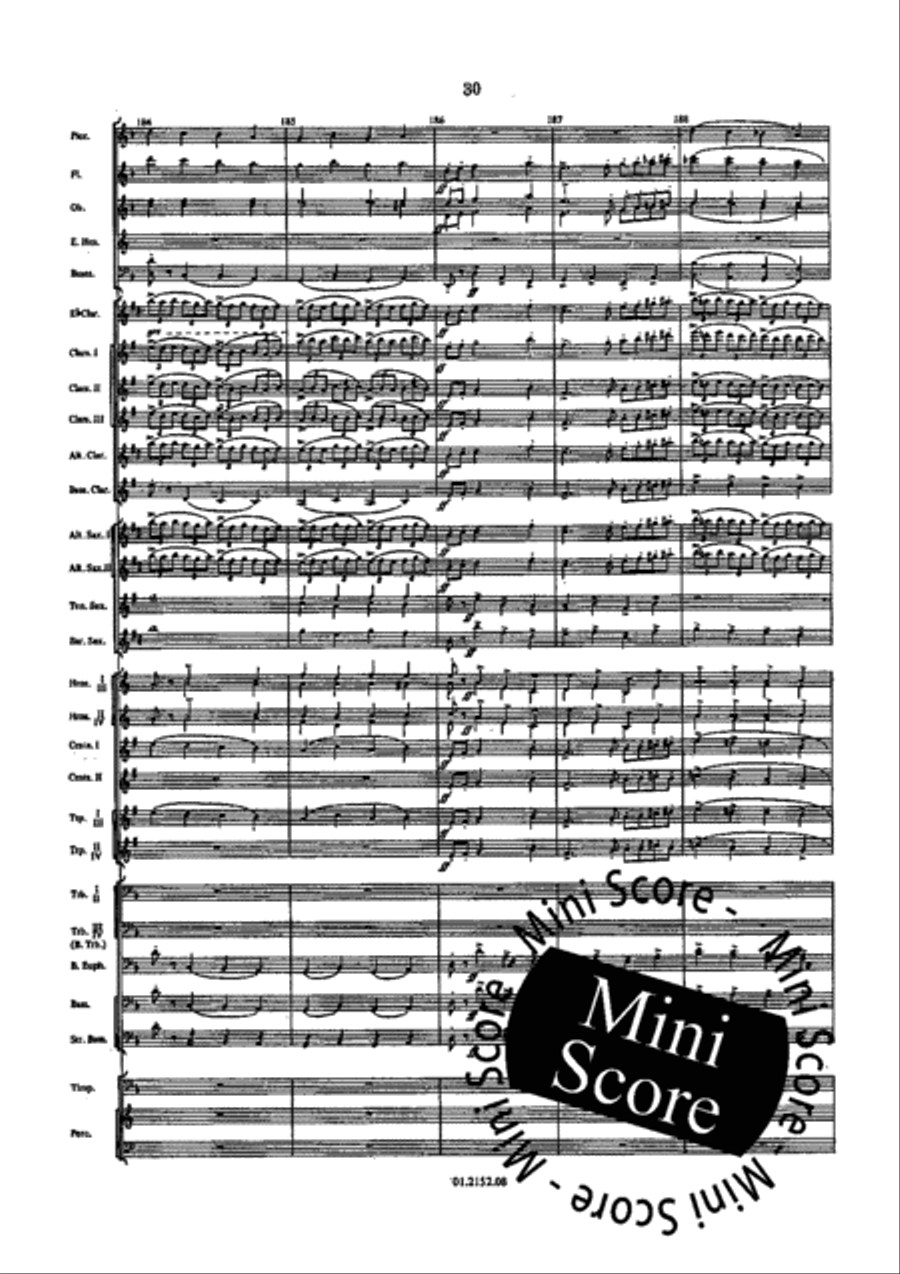 Le Roi D'Ys Concert Band scores gallery preview page 36