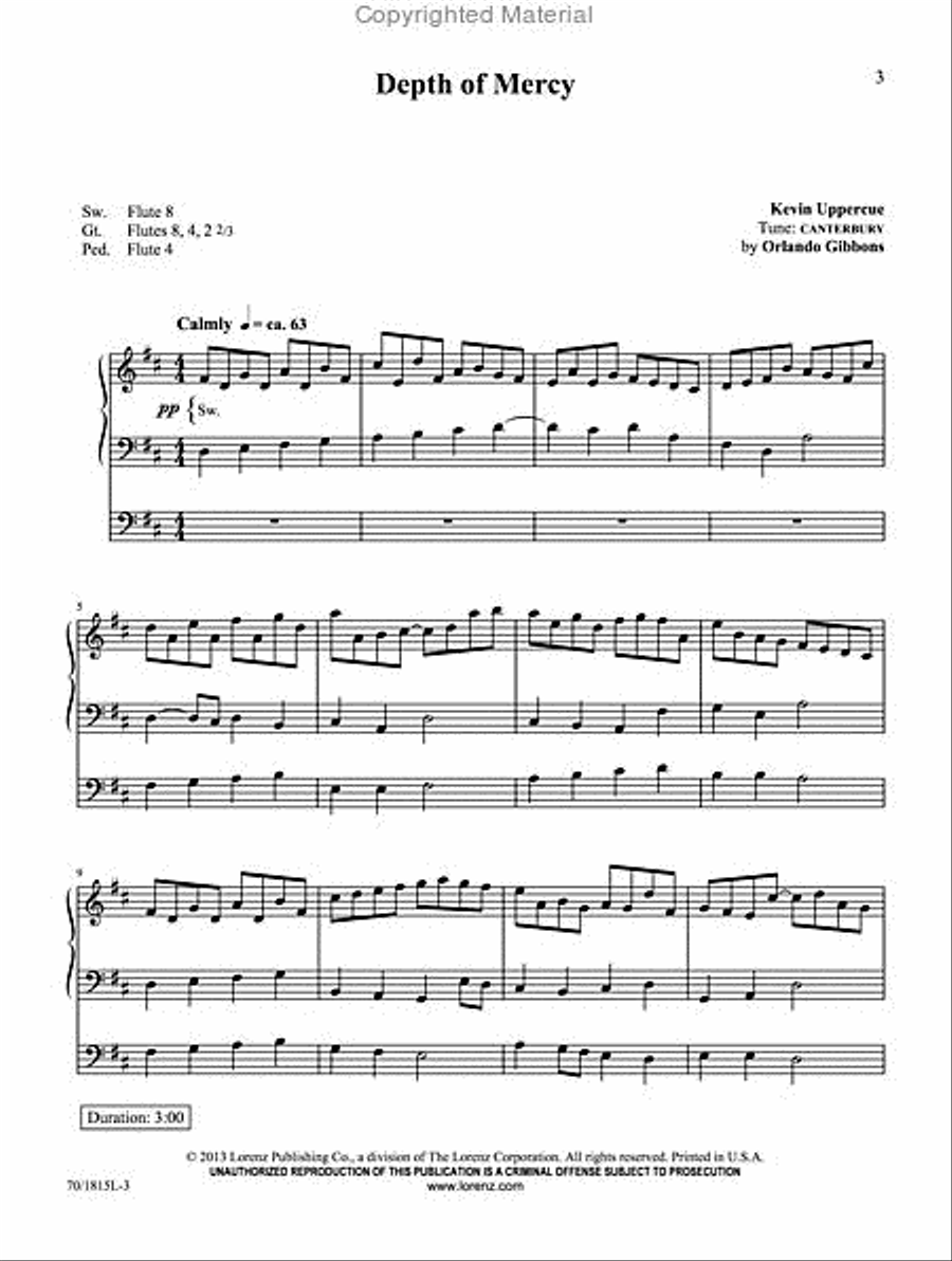 Penitent Prayers for Organ Organ Solo scores gallery preview page 2