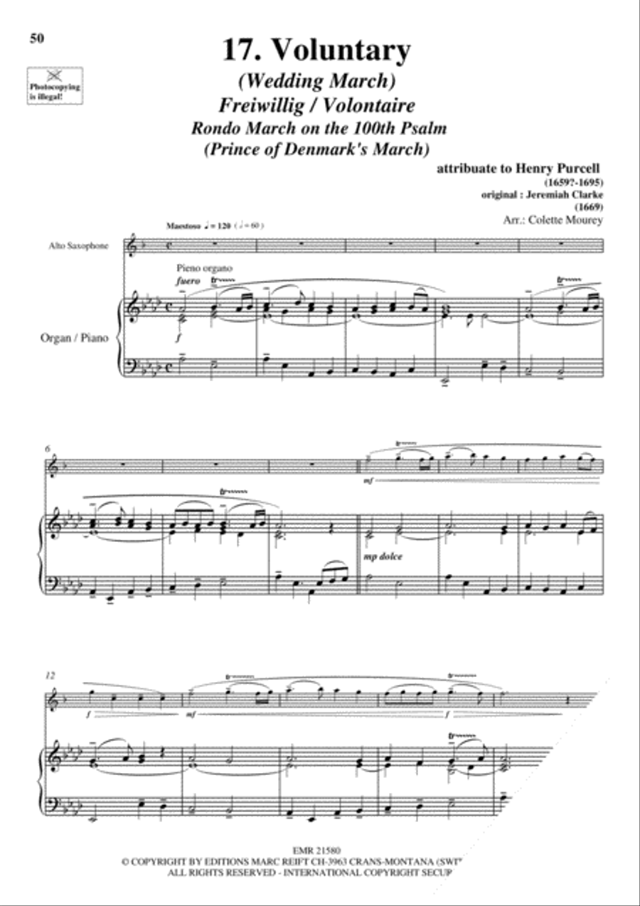 20 Greatest Wedding Solos Alto Saxophone scores gallery preview page 19