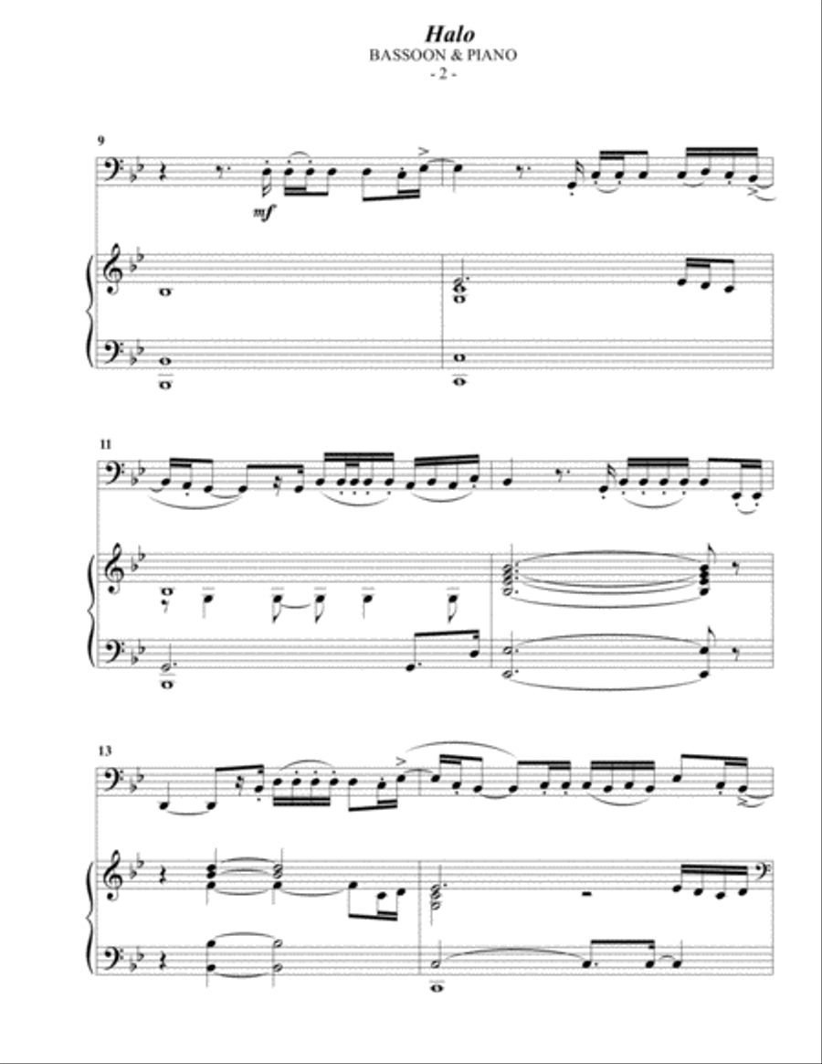 Halo Bassoon scores gallery preview page 2
