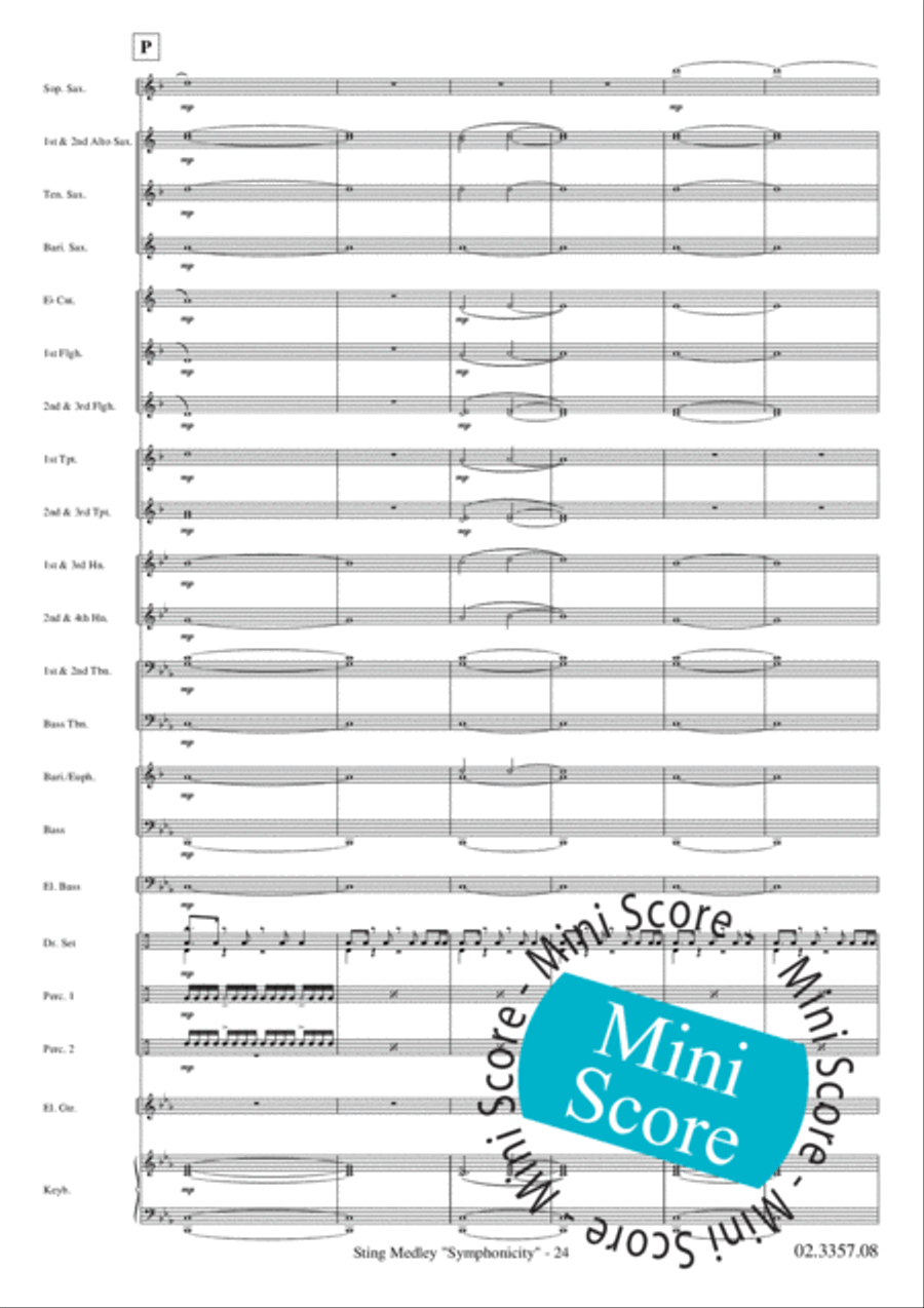 Sting Medley Sting Medley Fanfare Band scores gallery preview page 28