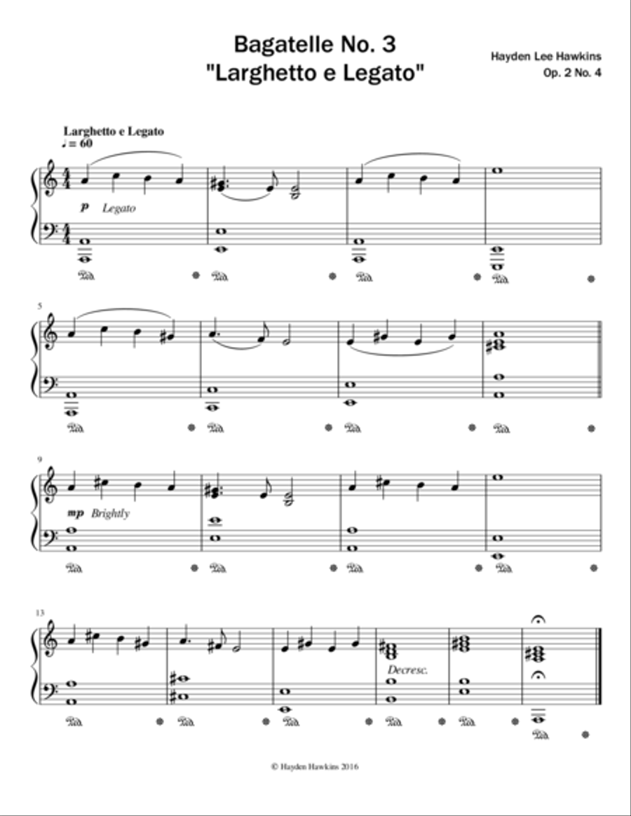 Bagatelle No. 3 Bagatelle No. 3 Piano Solo scores gallery preview page 1