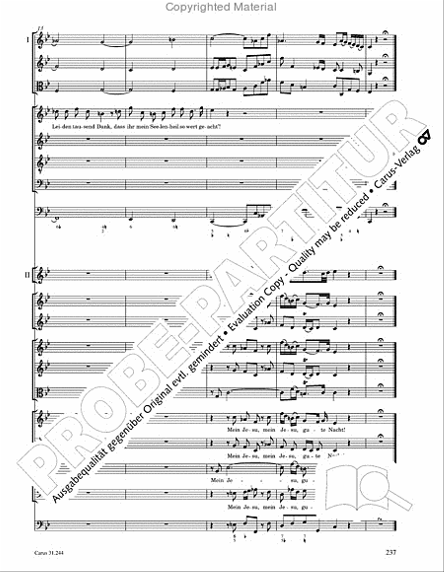 St. Matthew Passion (Matthaus-Passion) 4-Part scores gallery preview page 239