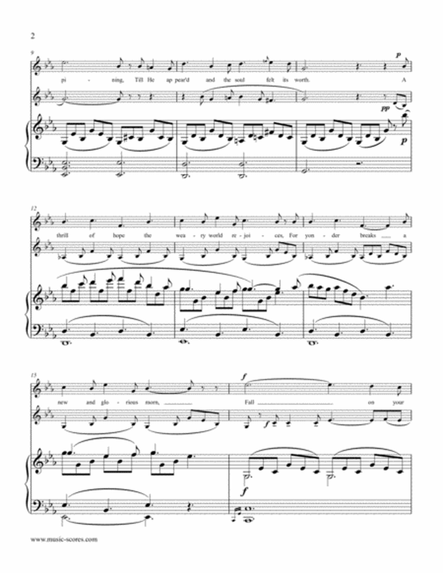 Cantique de Noel; O Holy Night - Voice, Violin and Piano image number null