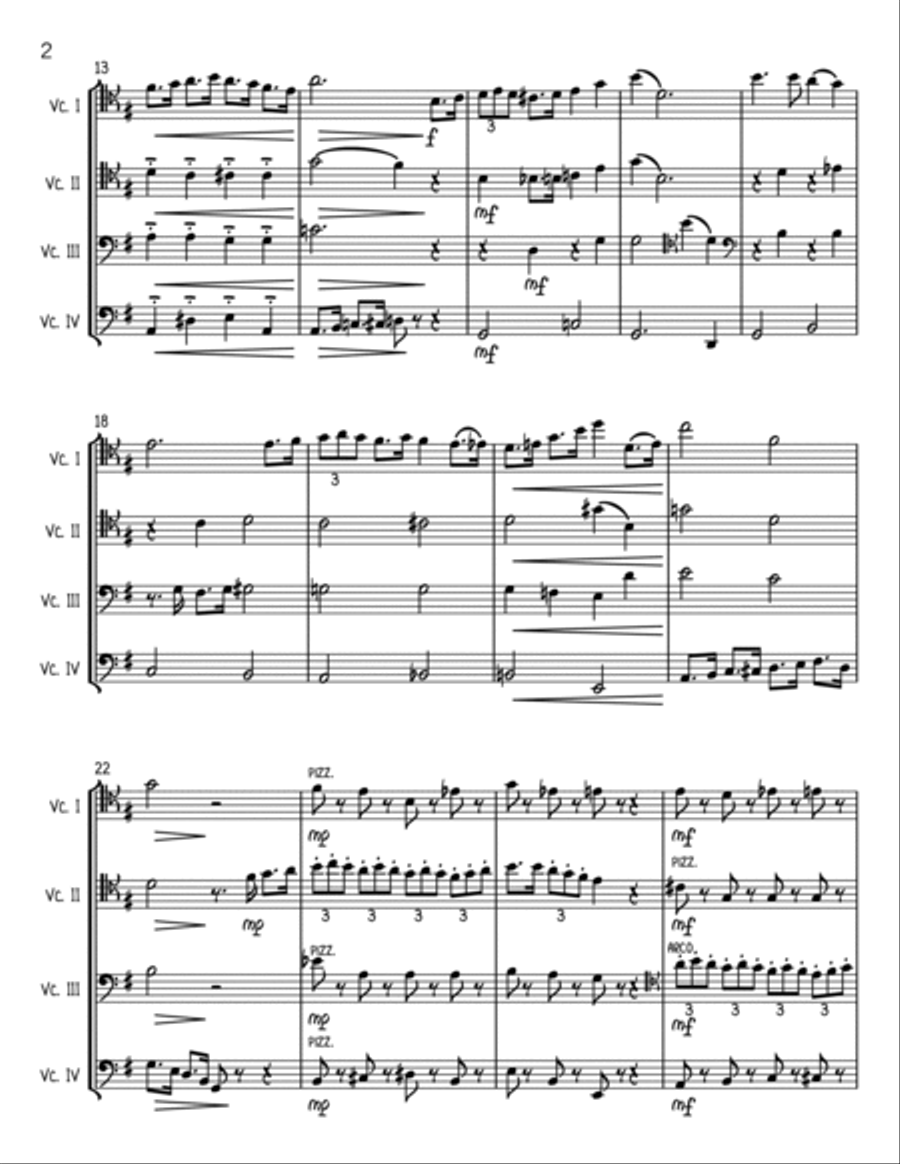 It's Beginning To Look Like Christmas String Quartet scores gallery preview page 2