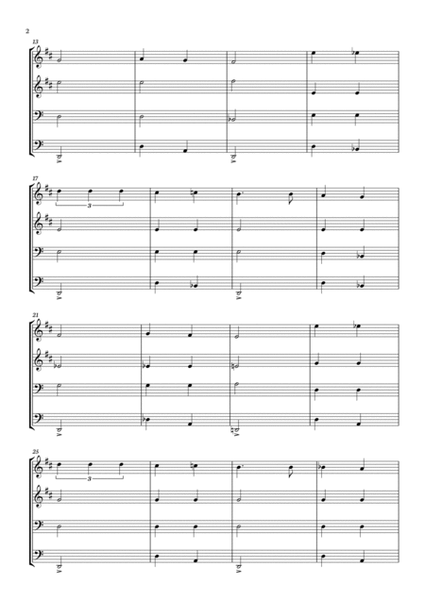 Habanera - Georges Bizet (Carmen) for Brass Quartet in a easy version - Score and parts included. image number null
