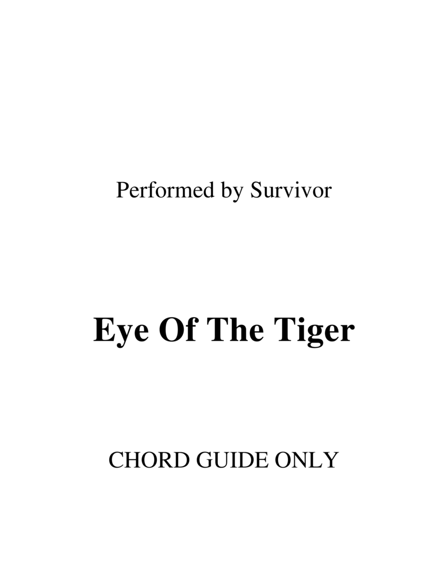 Eye Of The Tiger Piano scores gallery preview page 1