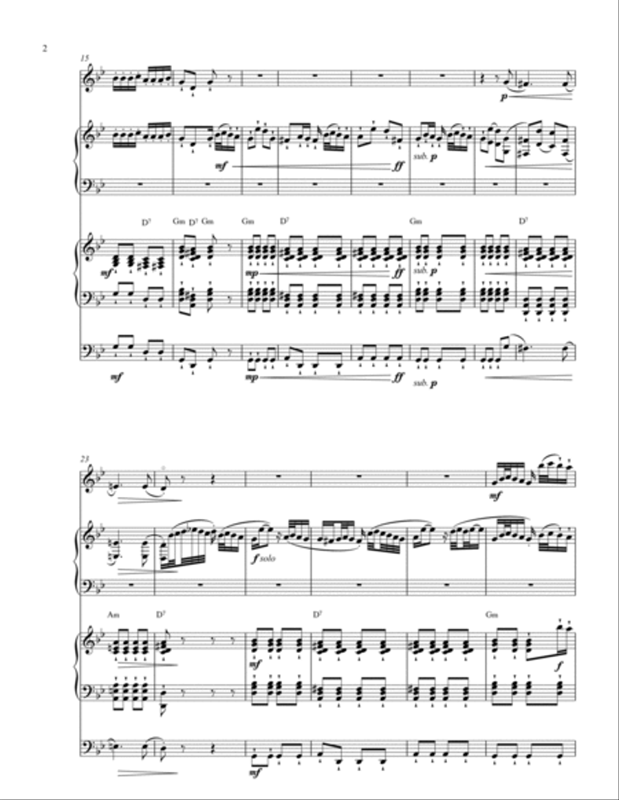 Francisco Canaro - El Chamuyo Piano Trio scores gallery preview page 2