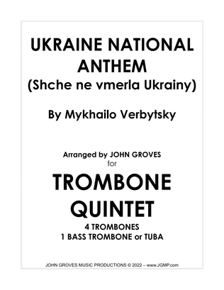 Ukraine National Anthem - Trombone Quintet