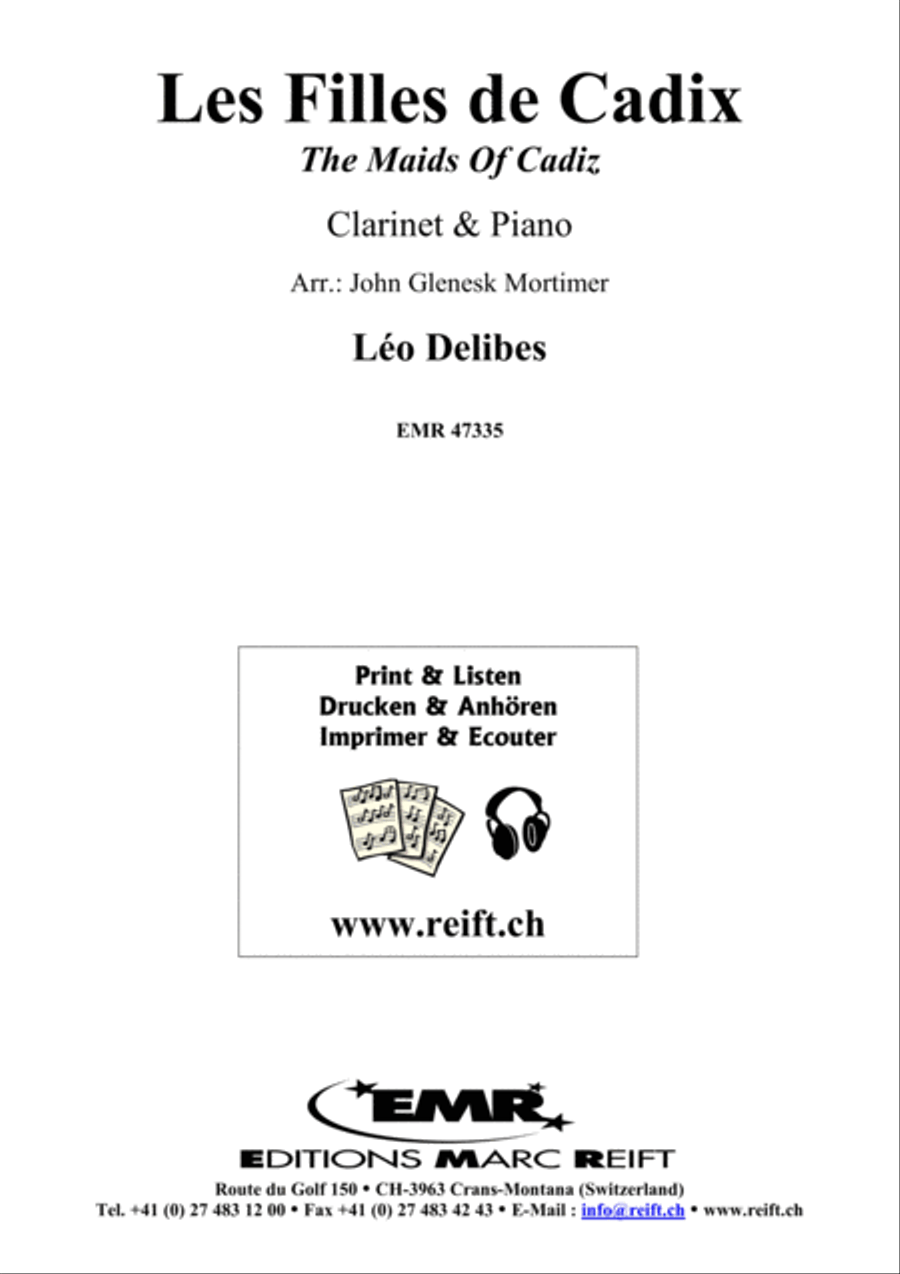 Les Filles de Cadix Clarinet Solo scores gallery preview page 2