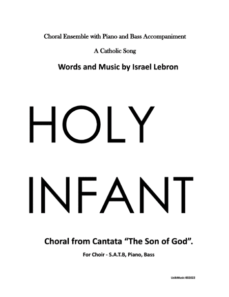 Holy Infant "Full Choir Edition". image number null