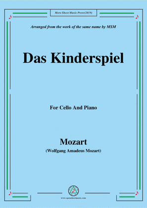 Mozart-Das kinderspiel,for Cello and Piano