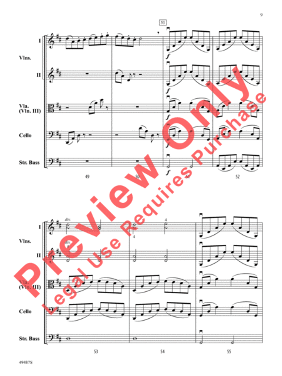 Bow Olympics String Orchestra scores gallery preview page 10