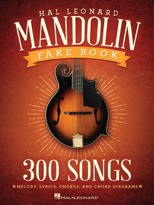 Book cover for The Hal Leonard Mandolin Fake Book