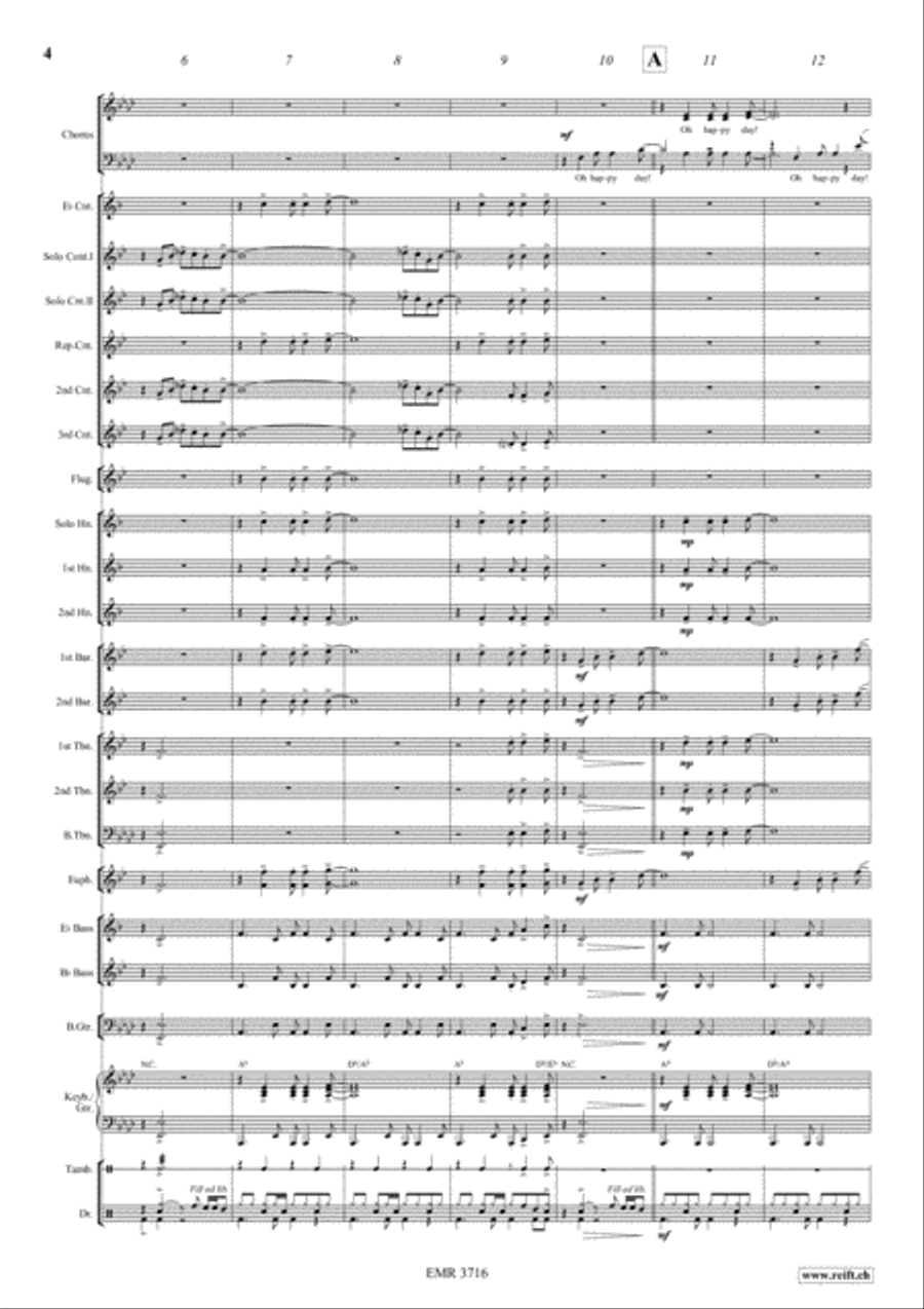 O Happy Day 4-Part scores gallery preview page 5