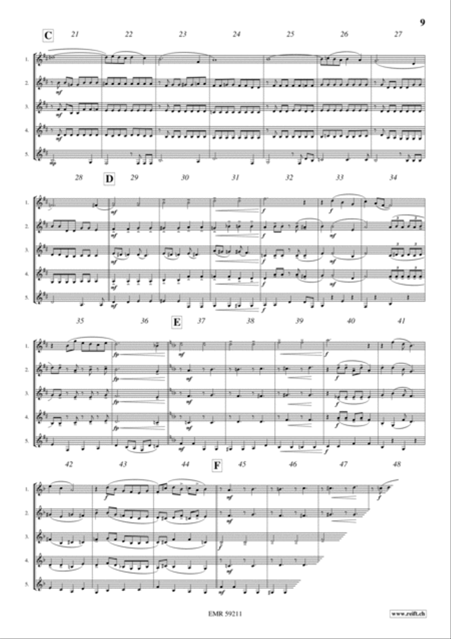 Trumpet Quintet Collection Volume 5 Trumpet scores gallery preview page 7