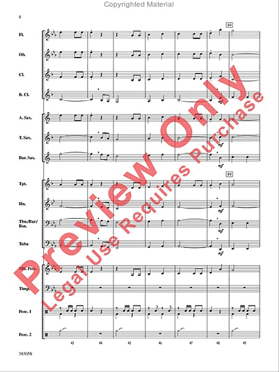 A Star-Spangled March A Star-Spangled March Concert Band scores gallery preview page 9