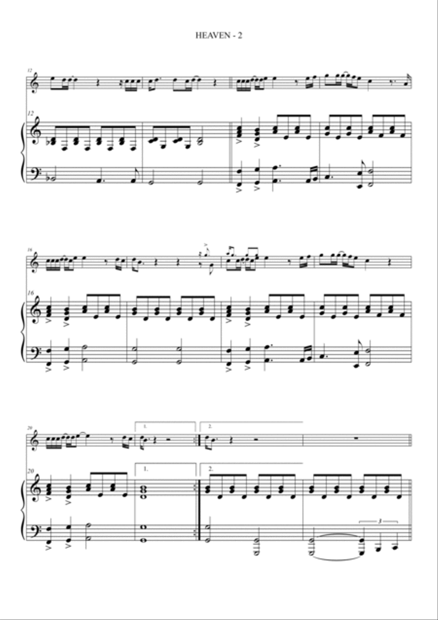Heaven Alto Saxophone scores gallery preview page 3