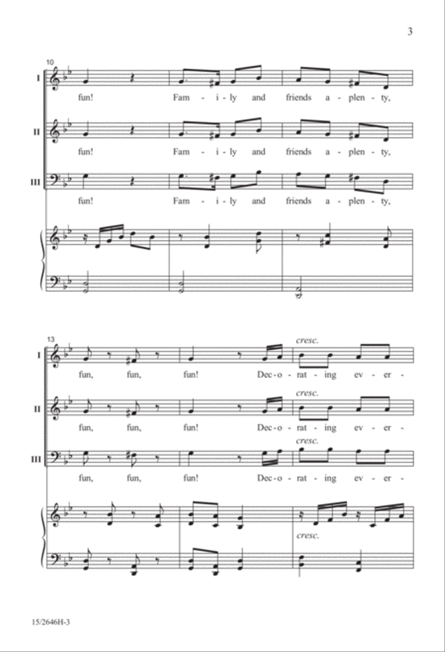 Fun, Fun, Fun! Fun, Fun, Fun! 3-Part scores gallery preview page 4