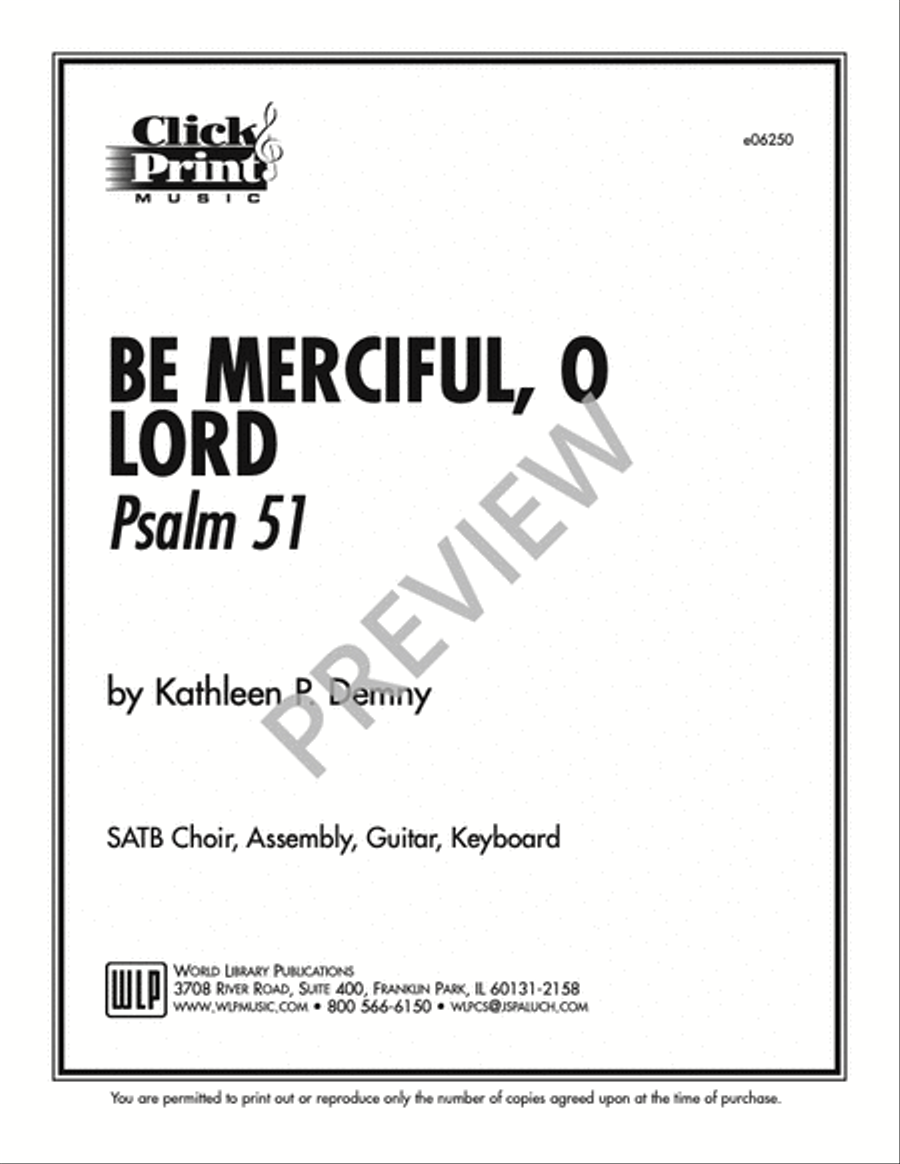Be Merciful O Lord Be Merciful O Lord 4-Part scores gallery preview page 10