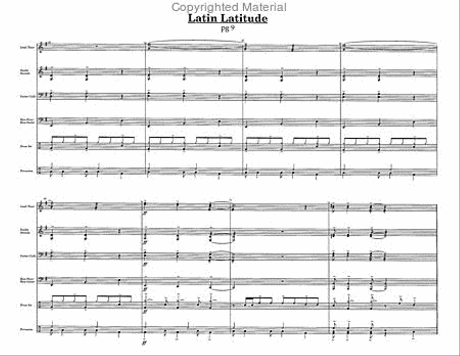 Latin Latitude Steel Drum Band scores gallery preview page 2