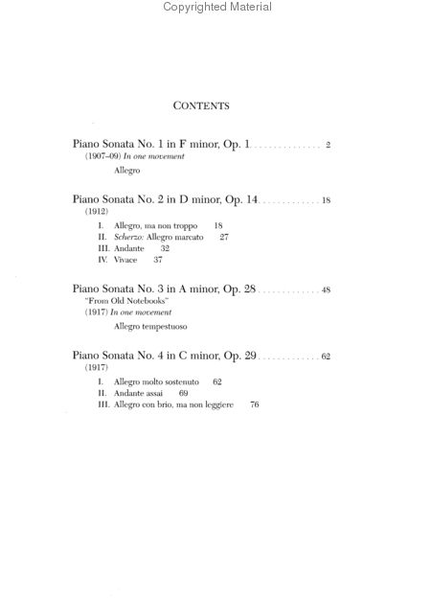 Piano Sonatas Nos. 1-4 -- Opp. 1, 14, 28, and 29