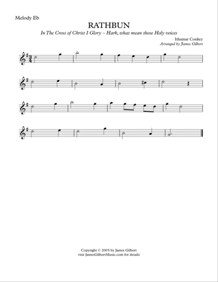 RATHBUN (In The Cross Of Christ I Glory) Small Ensemble scores gallery preview page 6