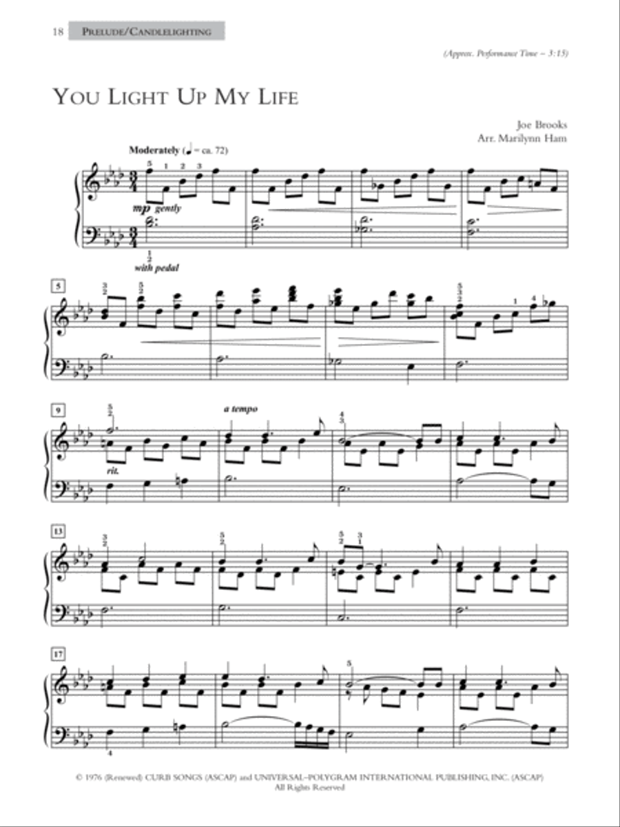 A Glorious Wedding Celebration Piano Solo scores gallery preview page 8