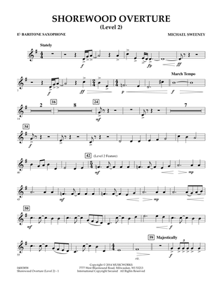 Shorewood Overture (for Multi-level Combined Bands) - Eb Baritone Saxophone (Level 2