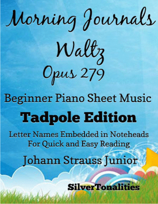 Morning Journals Waltz Opus 279 Easy Piano Sheet Music 2nd Edition