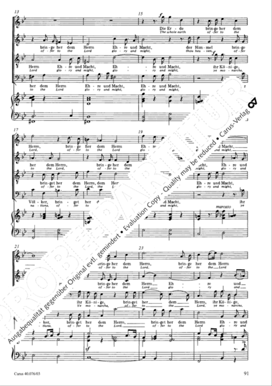 Hymn of Praise, MWV A 18 SSAATB scores gallery preview page 92