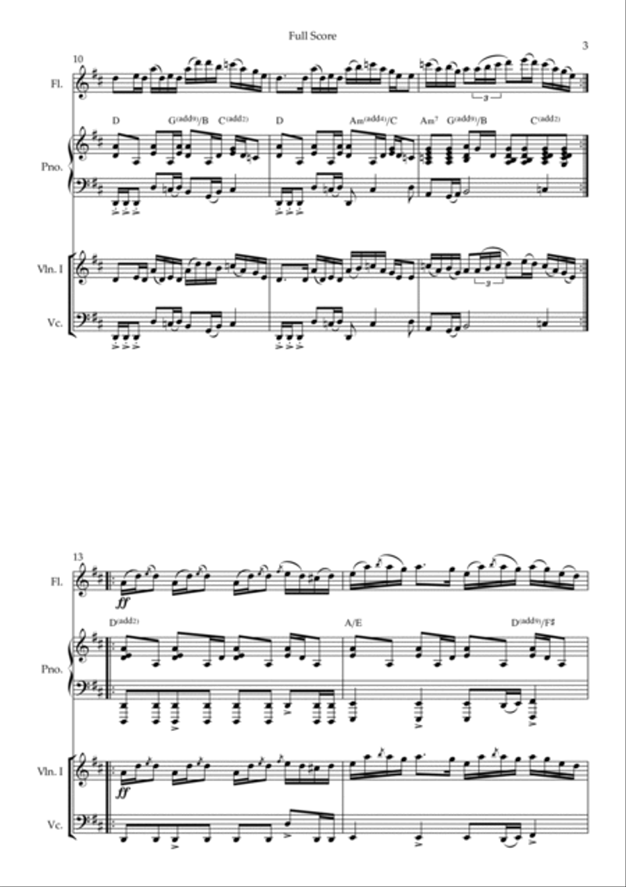 Toss The Feathers Small Ensemble scores gallery preview page 3