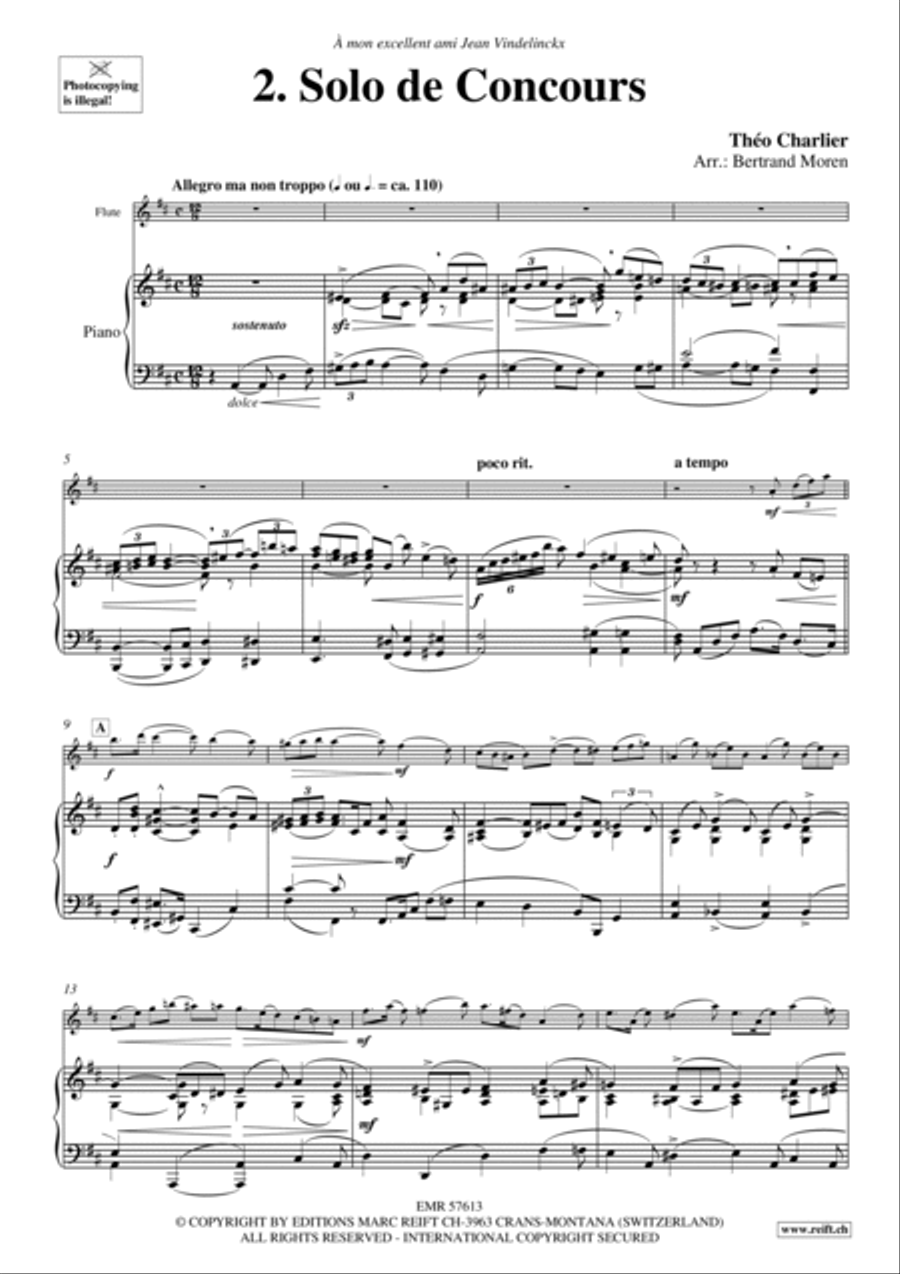 2. Solo de Concours 2. Solo de Concours Flute Solo scores gallery preview page 4