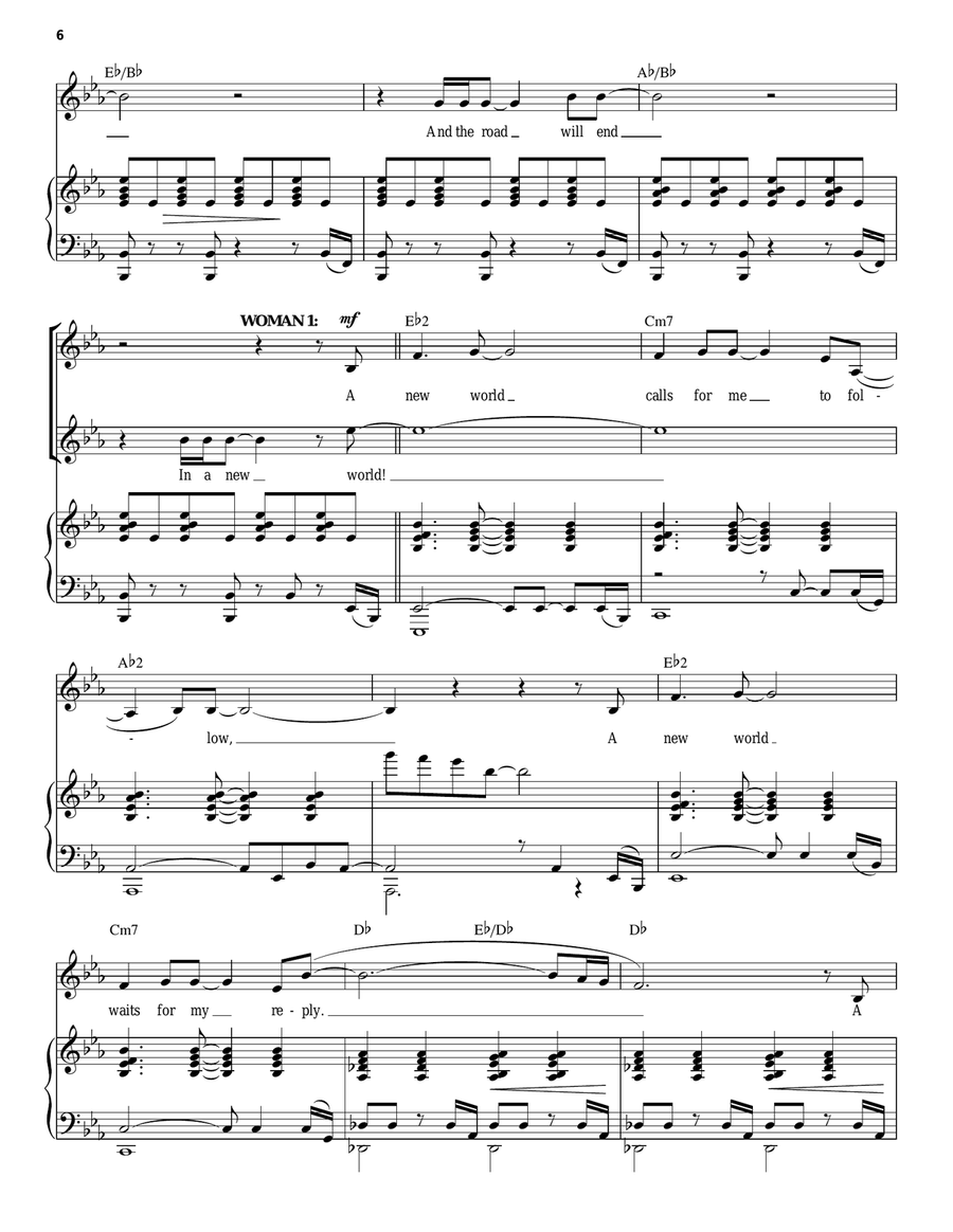 The New World (from Songs for a New World) Piano, Vocal scores gallery preview page 6