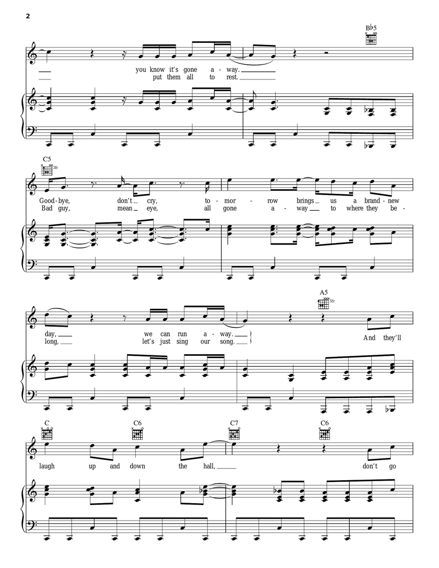 Angel Dance Angel Dance Piano, Vocal, Guitar scores gallery preview page 2
