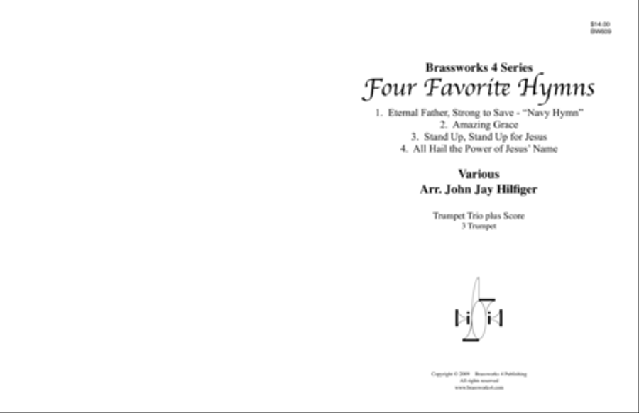 4 Favorite Hymns Trumpet Trio scores gallery preview page 1