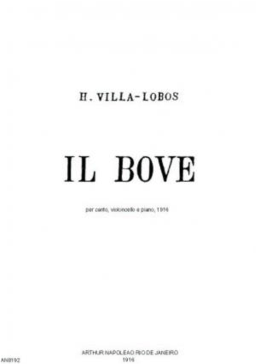 Il bove Il bove Voice scores gallery preview page 1