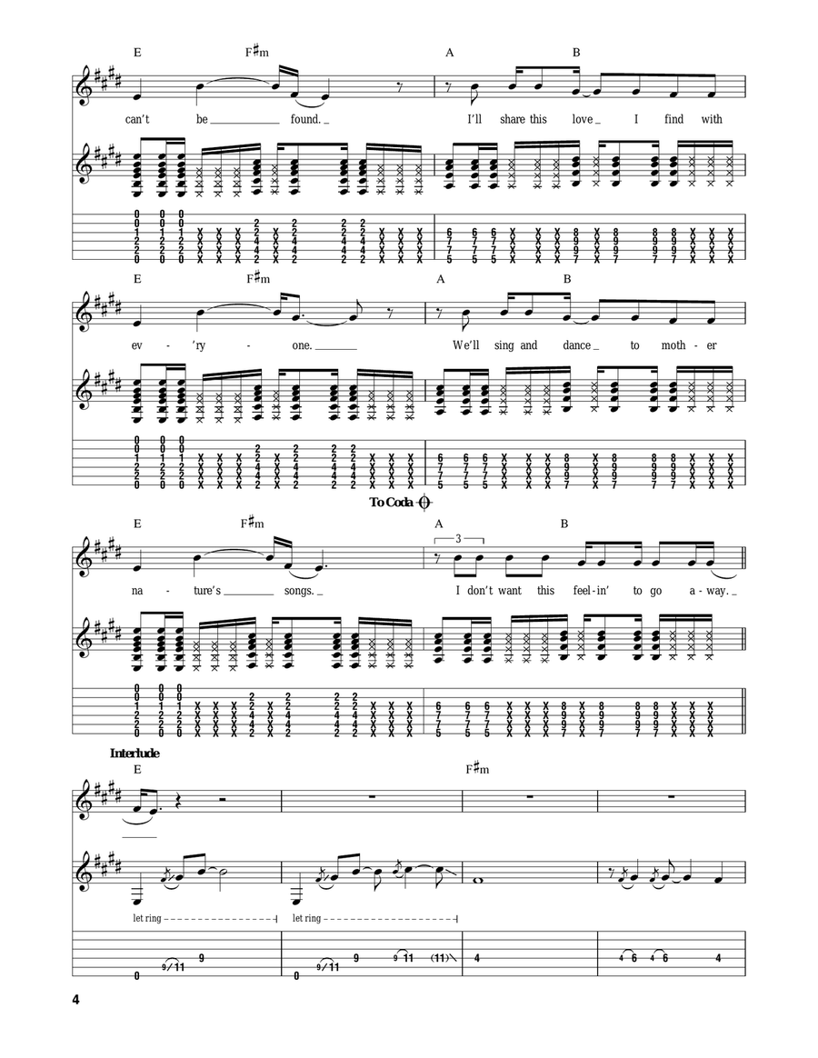 Upside Down Upside Down Acoustic Guitar scores gallery preview page 4