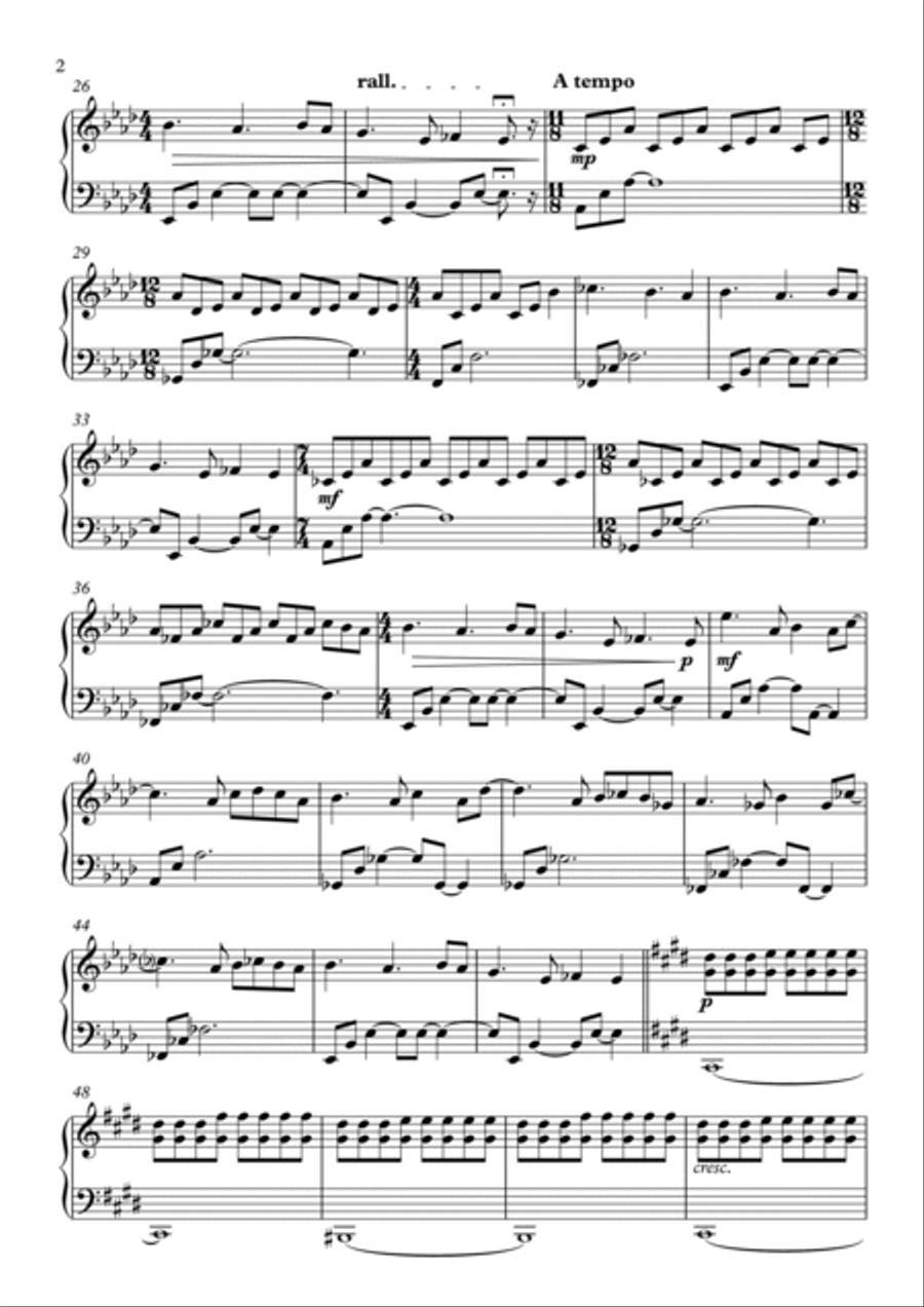 A Short History Of The World Piano Solo scores gallery preview page 2