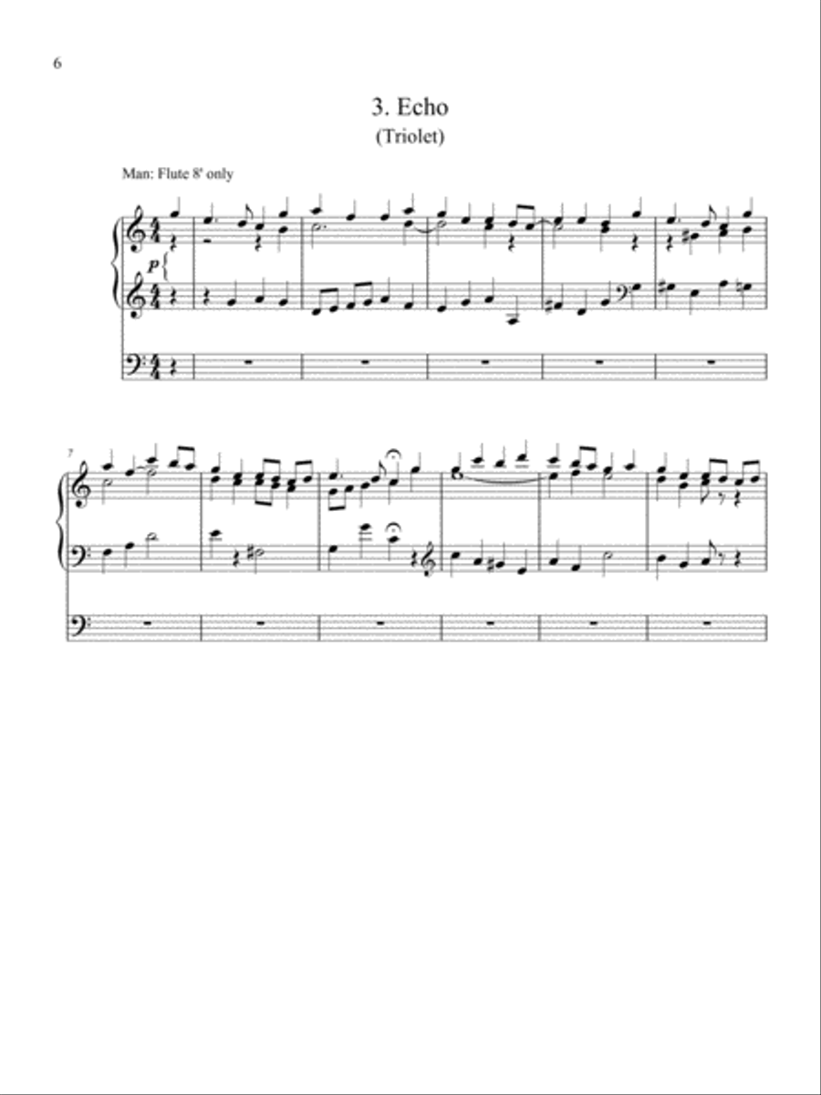 Partita on He Leadeth Me Organ scores gallery preview page 4