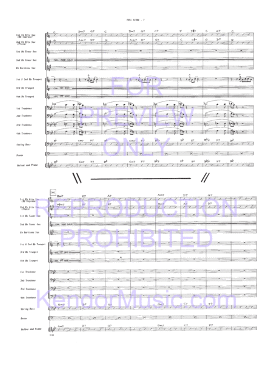 Fingers Jazz Ensemble scores gallery preview page 8