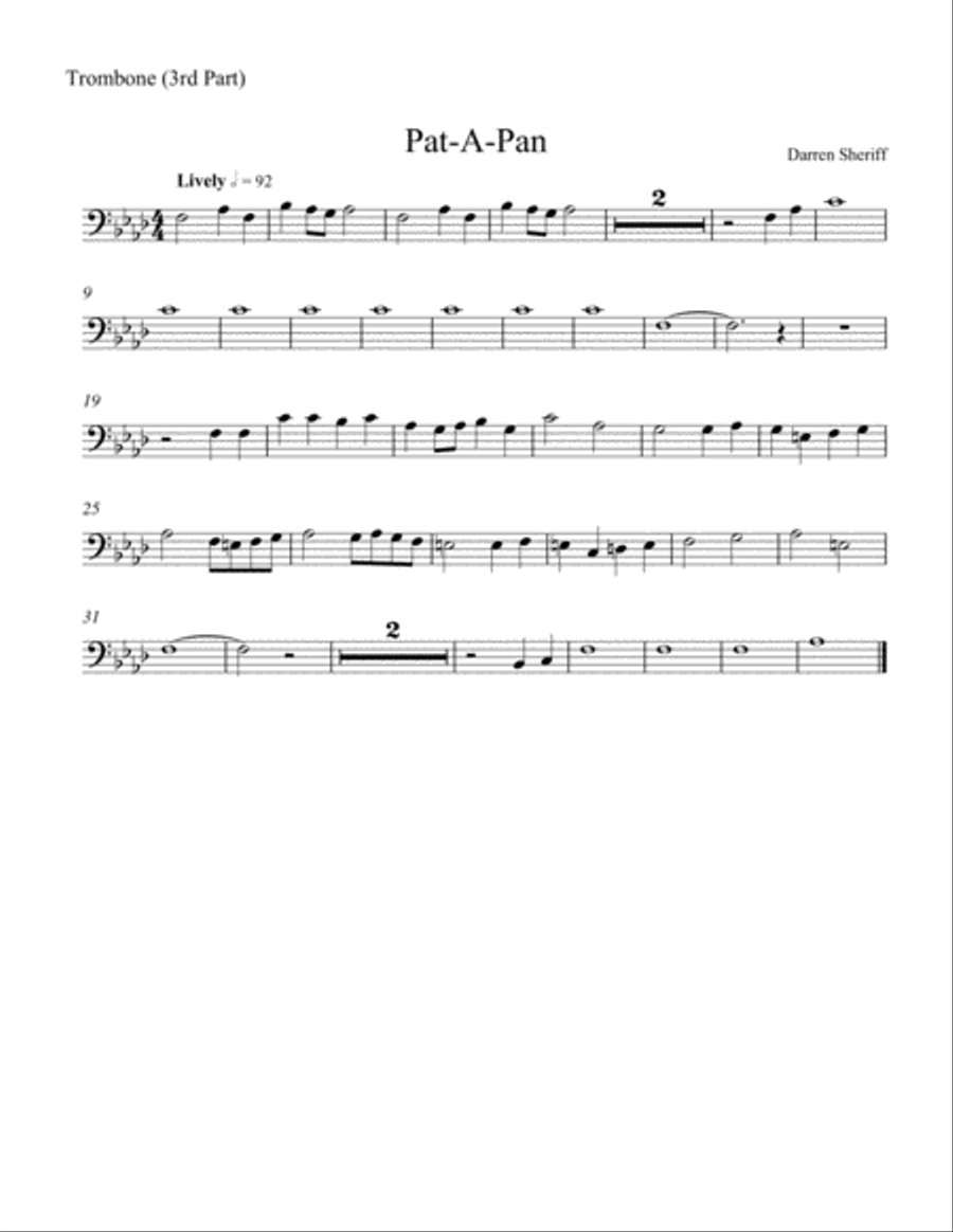 Pat a Pan Brass Ensemble scores gallery preview page 3